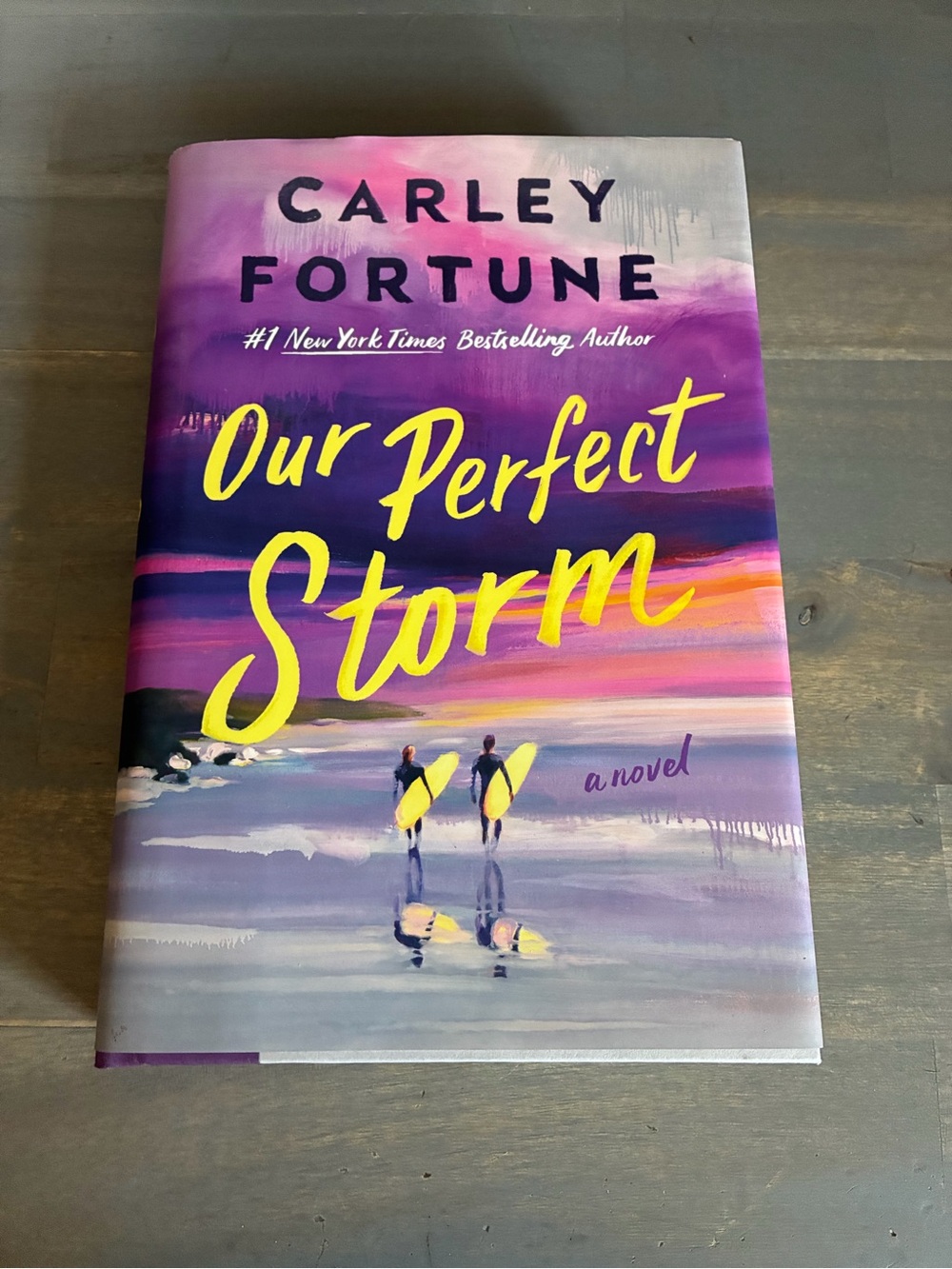 New Our Perfect Storm Hardcover Book - Purple & Yellow Cover Signed Copy